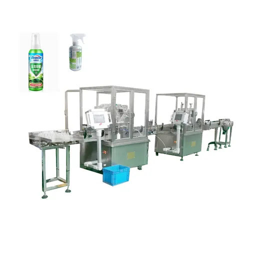 Perfume Spray Filling and Capping Machine Production Line for Glass or Plastic Sprayer Bottles 